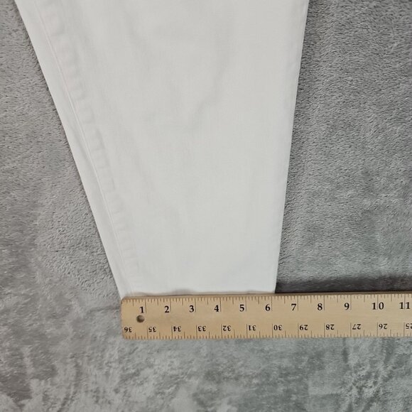 Red Engine Viper Skinny Crop Jeans Womens Size 29 White Stretch Y2K Made In USA - Picture 13 of 13